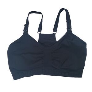 Kindred Bravely Nursing Bra Small Black Hands-Free Pullover Pumping "Sublime"